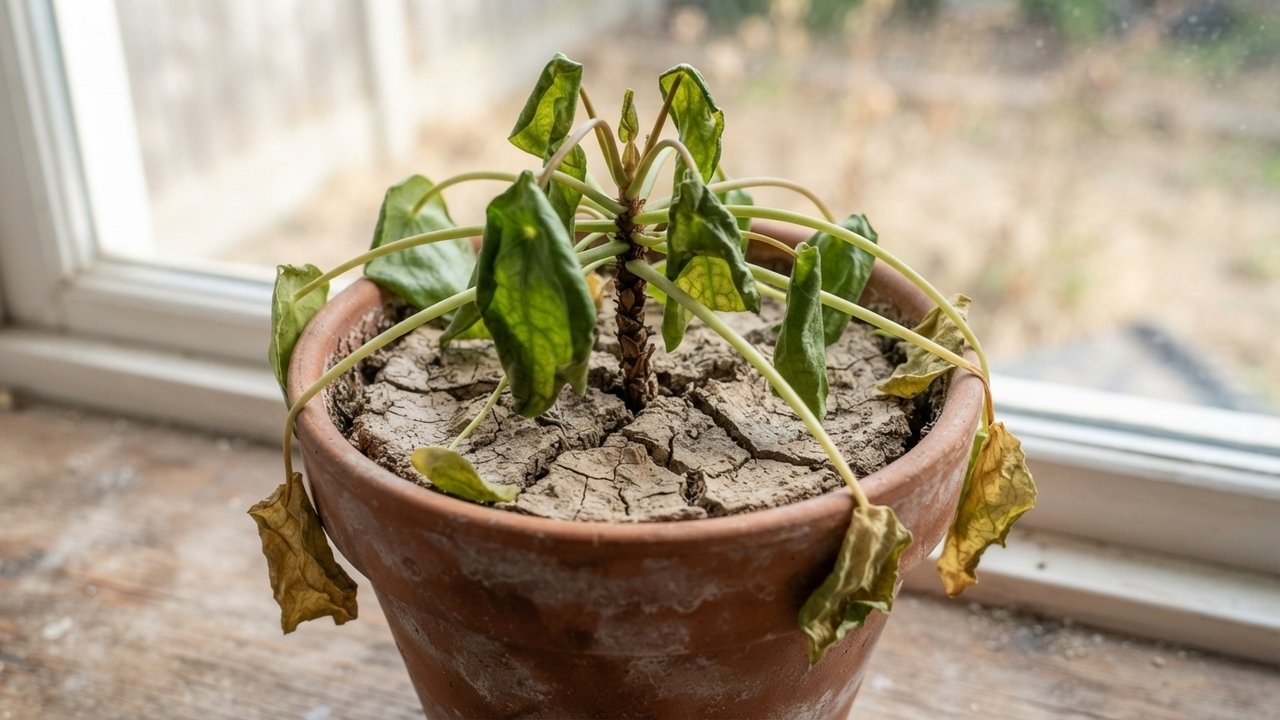 o que acontece com a planta sem água