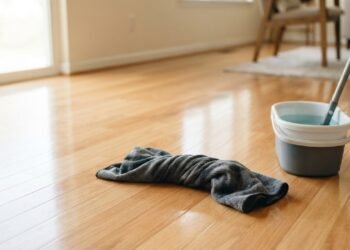 Limpeza do piso fica mais eficiente quando o excesso de produto sai da superfície