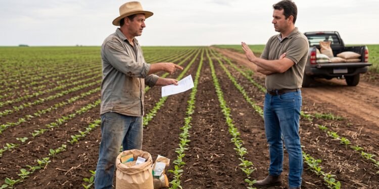 Produtor rural compra sementes suficientes para plantar 12 hectares e descobre, depois da germinação, que recebeu uma variedade diferente da contratada; o fornecedor reconhece a troca, mas se recusa a assumir o possível prejuízo da safra