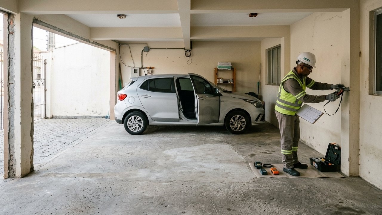 derrubar parede da garagemampliar vaga da garagem