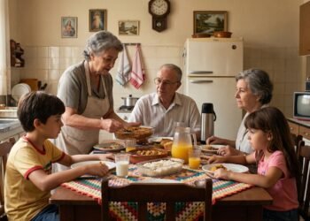 Durante os anos 80, passar as férias na casa dos avós significava adaptar-se a horários, comidas e regras diferentes, uma experiência familiar que podia contribuir para a flexibilidade emocional