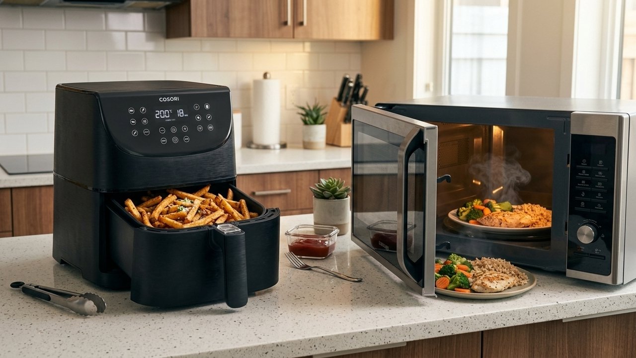 air fryer ou micro-ondas