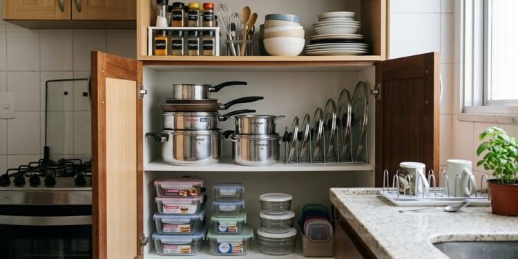 Eu achava que não tinha espaço suficiente na cozinha, até perceber o erro na organização dos armários