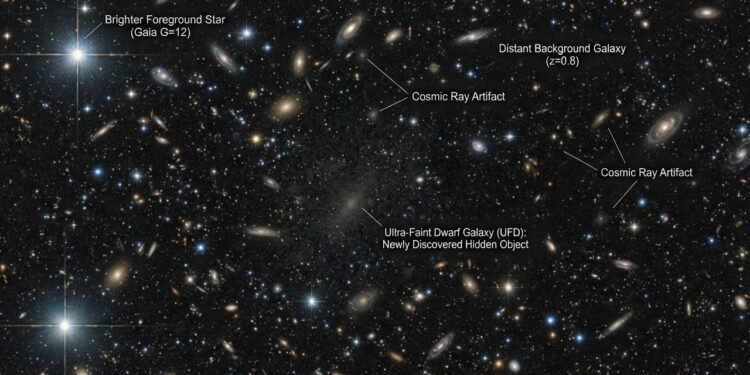 Astrônomos encontram 47 galáxias “fantasmas” escondidas em imagens do espaço profundo