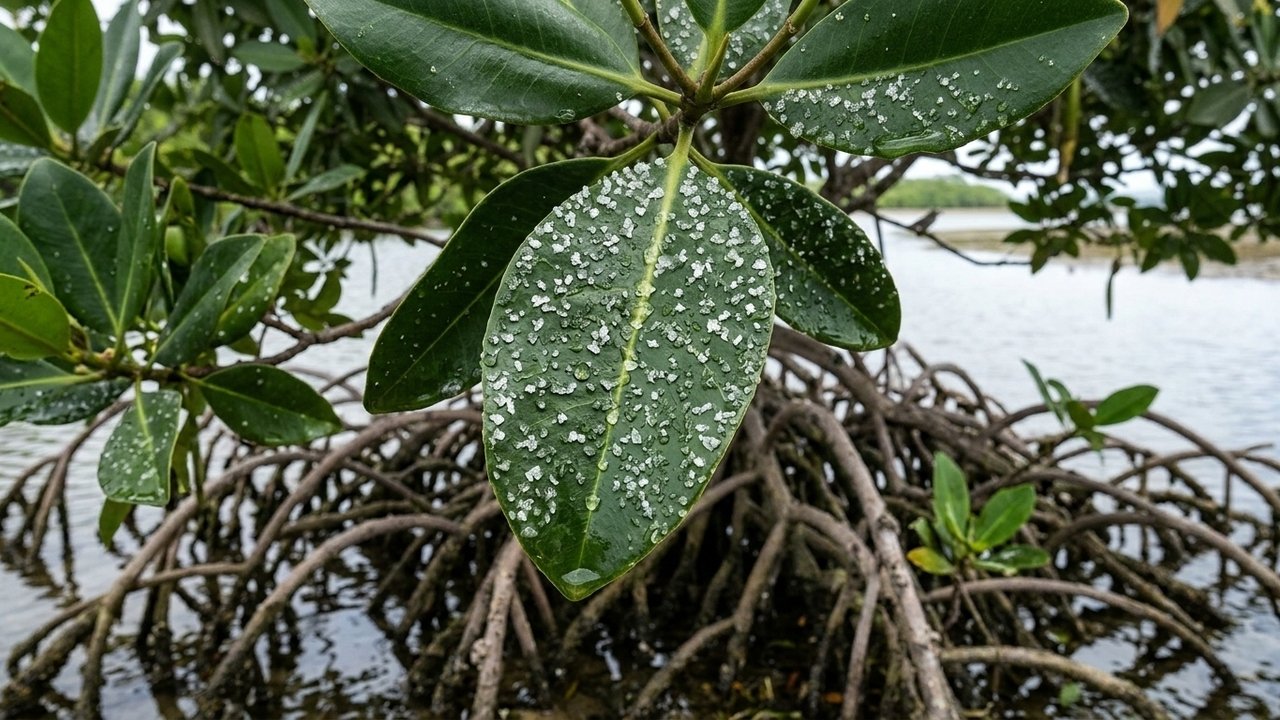 como as plantas do mangue sobrevivem à água salgada