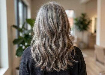 Vários cabeleireiros concordam: “Se você quer assumir os cabelos grisalhos, é um erro tentar eliminar toda a tintura de uma vez; é melhor fazer mechas que se misturem bem e um corte de cabelo adequado.”