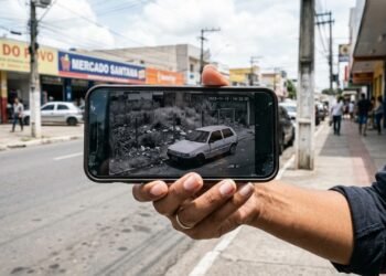 Moradora encontra três filhotes deixados dentro de caixa em terreno vazio e câmeras de uma casa vizinha mostram pessoa chegando de carro poucos minutos antes