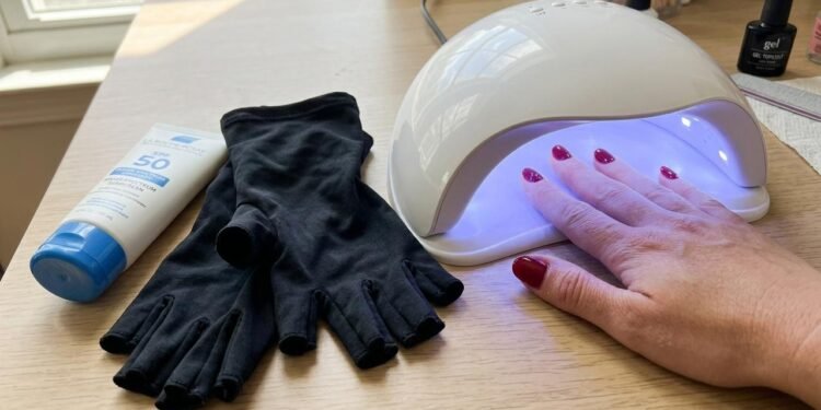 O esmalte em gel precisa passar por um processo de endurecimento, conhecido como cura, realizado em cabines de luz UV ou LED.