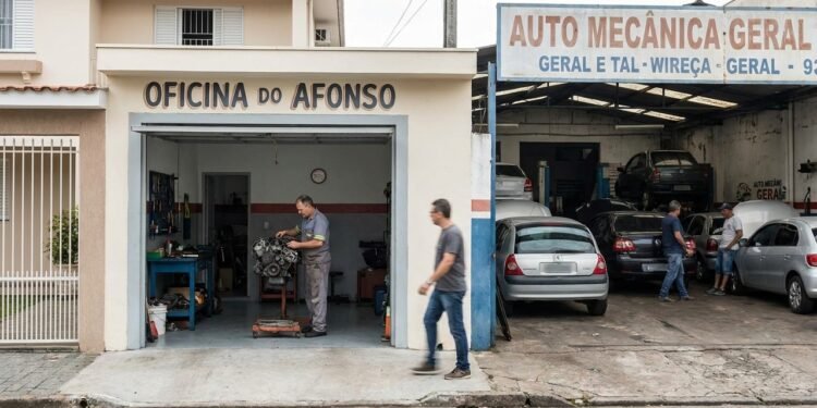 Morador gasta R$ 18 mil para transformar a garagem em uma pequena oficina, mas os vizinhos começam a reclamar do barulho e da entrada constante de veículos; a prefeitura recebe denúncia sobre o funcionamento do negócio em área residencial