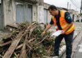 Família contrata poda e retirada de galhos e encontra todo material jogado na calçada de imóvel vazio duas ruas depois