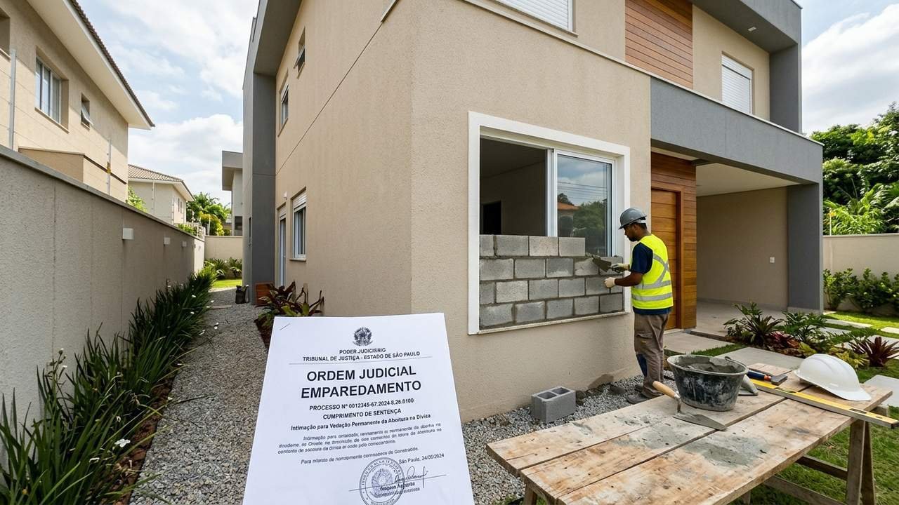Vizinho abre janela a menos de 1,5 metro da divisa do terreno para olhar quintal e Justiça determina o emparedamento imediato da abertura