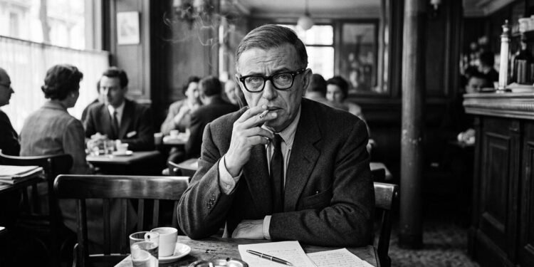 A citação do dia de Jean-Paul Sartre sobre a responsabilidade moral: "Nós somos as nossas escolhas."