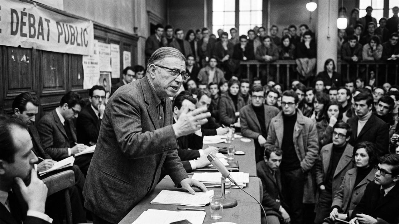 A frase de Jean-Paul Sartre sobre o peso da liberdade: "O homem está condenado a ser livre."