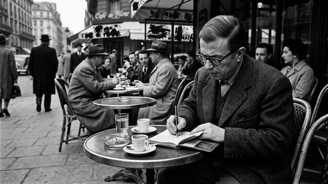 A citação do dia de Jean-Paul Sartre sobre a responsabilidade moral: "Nós somos as nossas escolhas."
