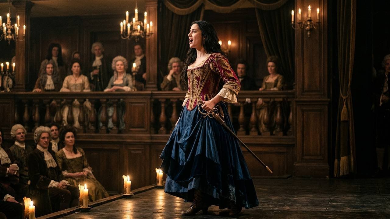 A cantora de ópera e mestre espadachim do século XVII que duelava contra nobres, invadia conventos e virou lenda na França