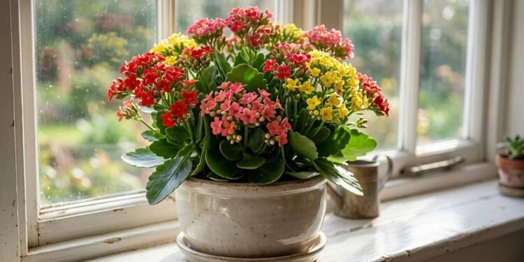 O kalanchoe, especialmente a espécie Kalanchoe blossfeldiana, precisa de bastante claridade para se desenvolver.