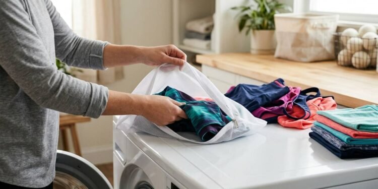 O segredo para lavar roupas de academia sem desgastar a lycra e o elastano logo nas primeiras lavagens de máquina