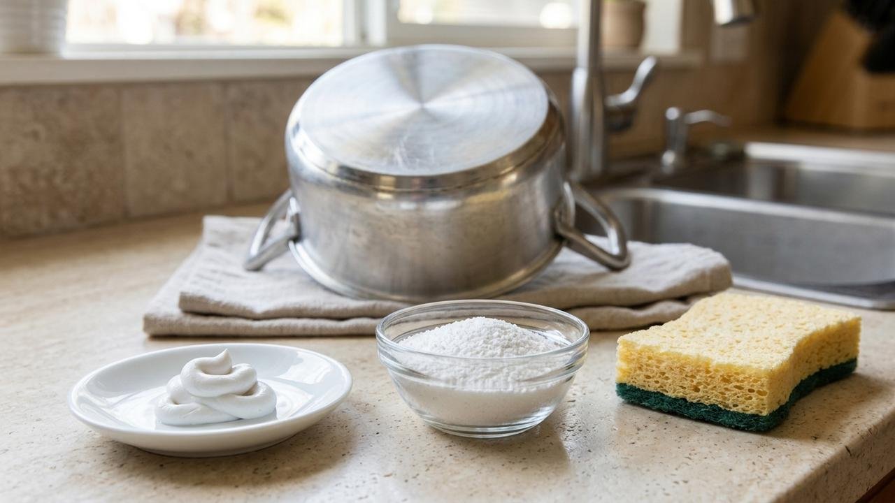Misturar pasta de dente branca com sabão em pó: a receita de R$ 4 reais que dissolve crostas de queimado do fundo de panelas em menos de 10 minutos