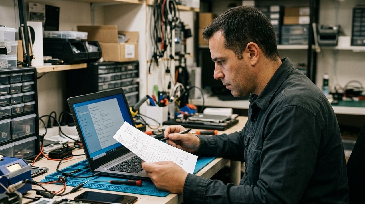 Homem leva notebook para trocar apenas a bateria e, ao buscá-lo cinco dias depois, percebe que aparelho voltou com armazenamento menor do que o registrado na entrada