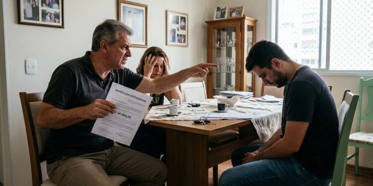 Na história, Roberto, de 58 anos, e sua esposa, Lúcia, decidiram ajudar um sobrinho chamado Daniel, que enfrentava dificuldades financeiras.  // Imagem ilustrativa gerada por IA para representar a situação descrita no texto; pessoas, locais e elementos visuais não correspondem necessariamente aos reais