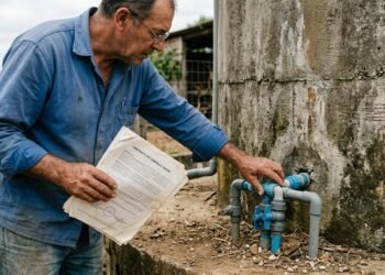 Família compra terreno rural e descobre que três casas vizinhas dependem de uma caixa d’água construída dentro da propriedade há mais de 30 anos
