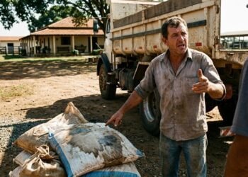 Fazenda recebe carga de ração molhada pela chuva e fornecedor afirma que produto continua próprio para os animais