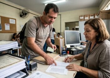 Desempregado tenta se matricular em um curso gratuito de eletricista e descobre que seu CPF aparece na lista de alunos que já concluíram a formação; ao investigar, encontra registros de centenas de certificados emitidos por um programa de R$ 2,6 milhões que moradores afirmam nunca ter frequentado