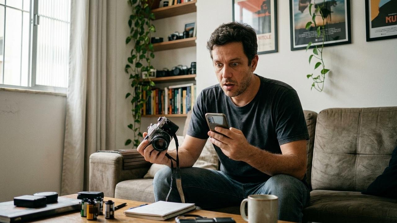 Homem compra câmera antiga para decoração e descobre lente colecionável avaliada em valor muito superior ao equipamento inteiro