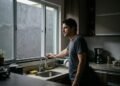Família aumenta muro em mais de um metro e vizinho diz que janela da cozinha perdeu praticamente toda iluminação natural
