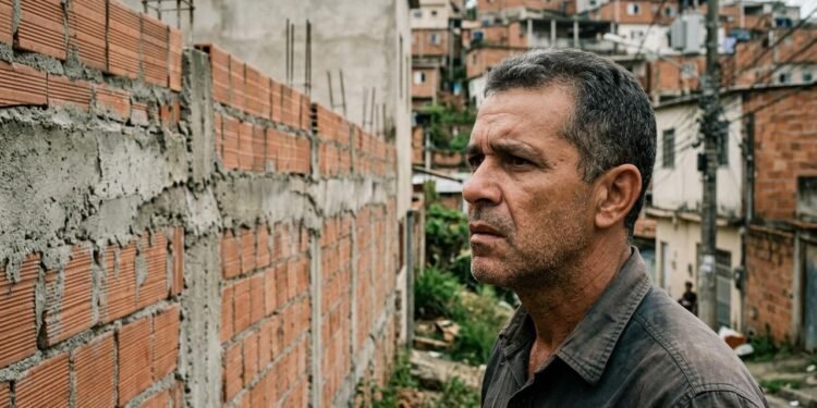 Entretanto, o direito de construir um muro não autoriza ocupar livremente o terreno vizinho.  // Imagem ilustrativa gerada por IA para representar a situação descrita no texto; pessoas, locais e elementos visuais não correspondem necessariamente aos reais