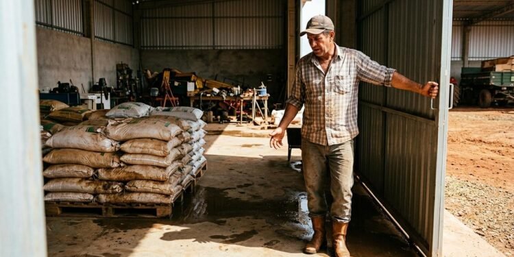 João Batista Ferreira, de 48 anos, administra uma pequena propriedade rural com a esposa, Marta, e os dois filhos. // Imagem ilustrativa gerada por IA para representar a situação descrita no texto; pessoas, locais e elementos visuais não correspondem necessariamente aos reais