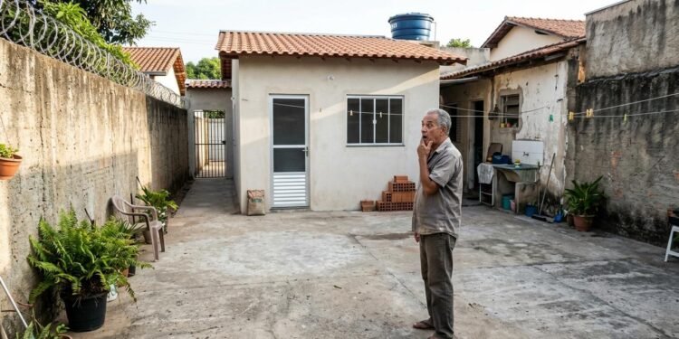 Na história, Antônio, de 68 anos, permitiu que seu filho Rafael morasse gratuitamente em uma casa de sua propriedade. // Imagem ilustrativa gerada por IA para representar a situação descrita no texto; pessoas, locais e elementos visuais não correspondem necessariamente aos reais