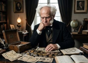 “A riqueza é como a água do mar”: a frase de Schopenhauer sobre dinheiro explica por que ter mais nem sempre traz satisfação