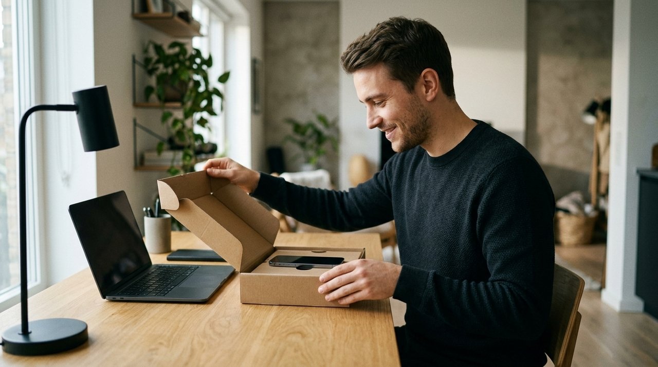 Trabalhador compra celular de R$ 5.500 pela internet e recebe uma caixa contendo um produto de limpeza; a transportadora registra a encomenda como entregue corretamente e a loja se recusa a enviar outro aparelho