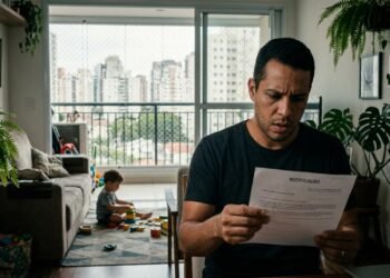 Um pai de família fecha varanda com vidro depois que filho pequeno começa a subir no sofá e condomínio manda desmontar porque divisão entre painéis não segue padrão aprovado
