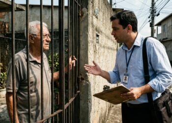 Homem de 78 anos recebe visita de pessoa dizendo ser do INSS para atualizar cadastro e só depois família descobre que órgão não envia servidores à casa para pedir dados bancários