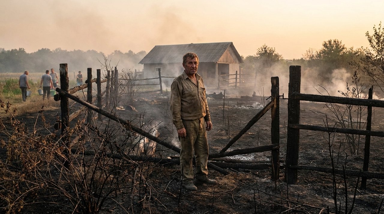 Produtor rural perde parte da propriedade durante um incêndio florestal e descobre que o município havia recebido R$ 1,1 milhão para equipamentos e formação de brigadistas; moradores relatam que combateram as chamas com baldes e mangueiras enquanto os recursos adquiridos permaneciam sem utilização