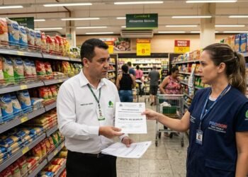 Supermercado cobra valor mais alto no cartão de débito sem aviso visível e Procon aplica multa de R$ 20 mil por falta de clareza no preço