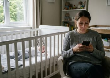 Casal contrata babá para cuidar do bebê durante quatro horas por dia e descobre pelas câmeras que, em várias tardes, criança permanecia longos períodos no berço enquanto profissional usava o celular