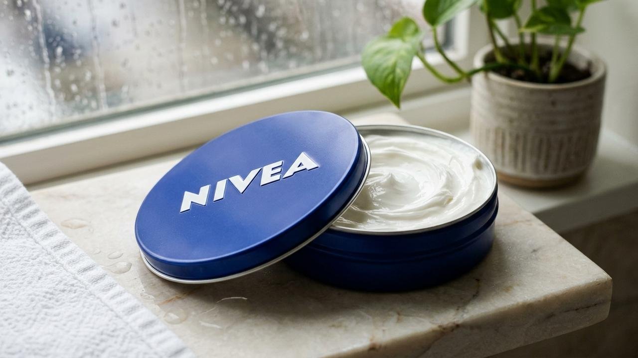 creme Nivea da lata azul