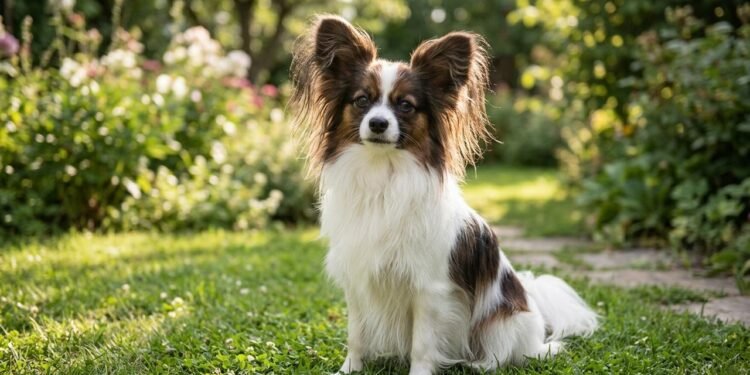 O Papillon é considerado um cachorro de porte miniatura.