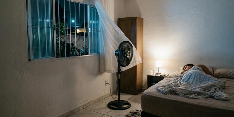 O ventilador não funciona como um ar-condicionado, pois não reduz diretamente a temperatura do ambiente.