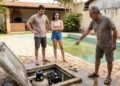 manutenção da piscina no aluguel