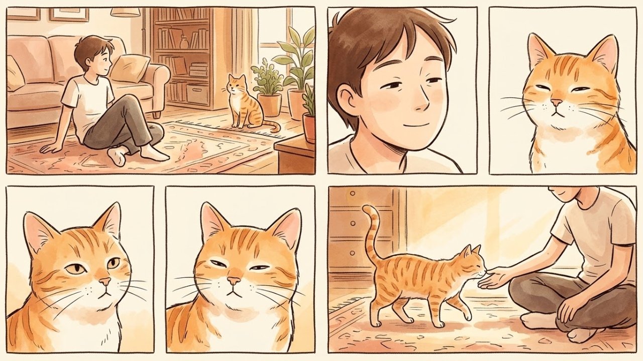 O que o piscar lento do gato comunica aos humanos