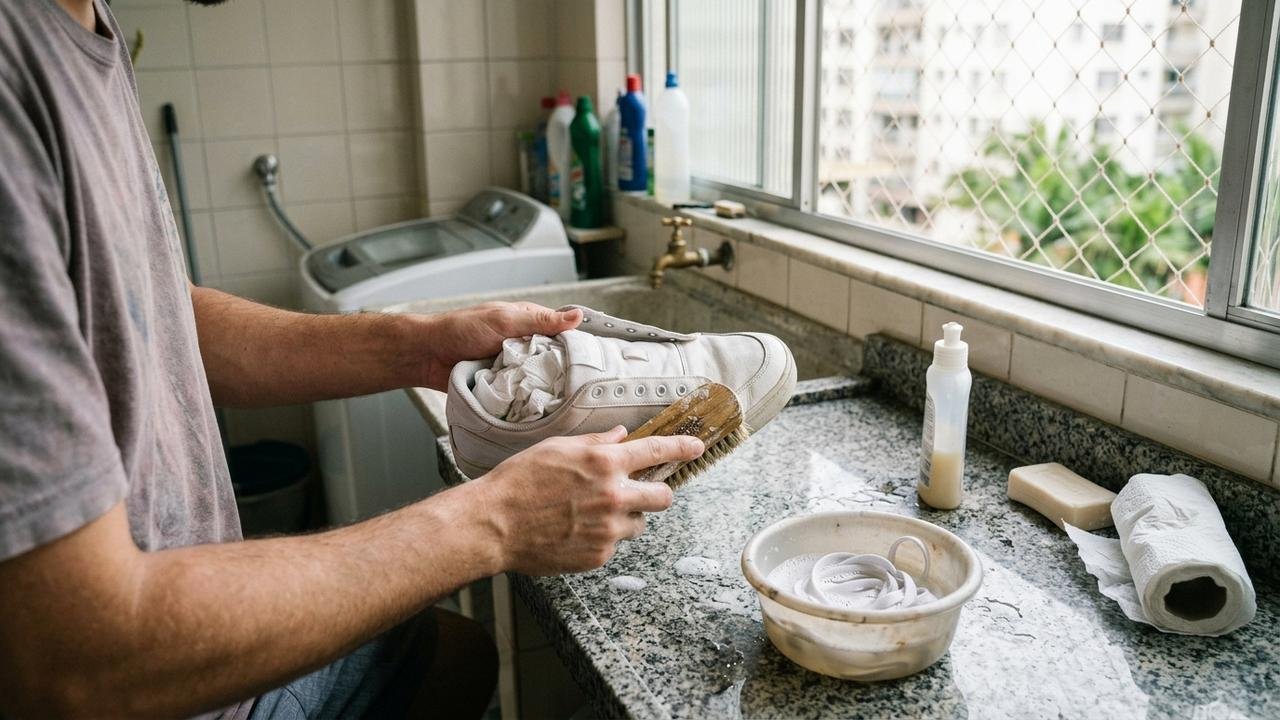 como lavar tenis sem estragar