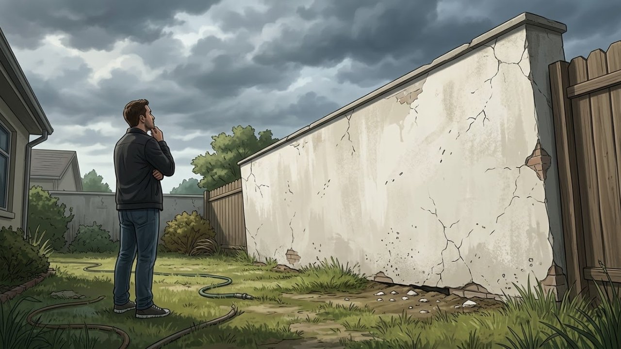 O que fazer quando o muro do vizinho ameaça cair