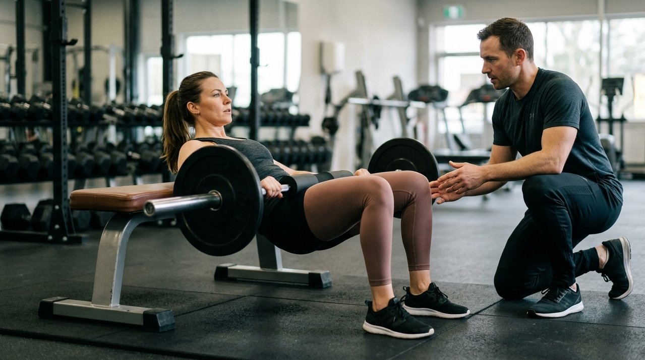Quem deseja aumentar os glúteos pode incluir o exercício de elevação pélvica na musculação, mas a quantidade de peso não é o único fator que determina os resultados