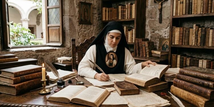 Em português, a ideia pode ser entendida como: “Não estudo para escrever, muito menos para ensinar, mas apenas para ver se, estudando, ignoro menos”. // Imagem ilustrativa gerada por IA para representar a situação descrita no texto; pessoas, locais e elementos visuais não correspondem necessariamente aos reais