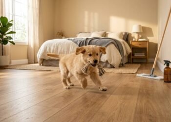 Adeus piso laminado estufado ou arranhado: o que você precisa saber sobre umidade, pets e a limpeza correta antes de instalar em casa
