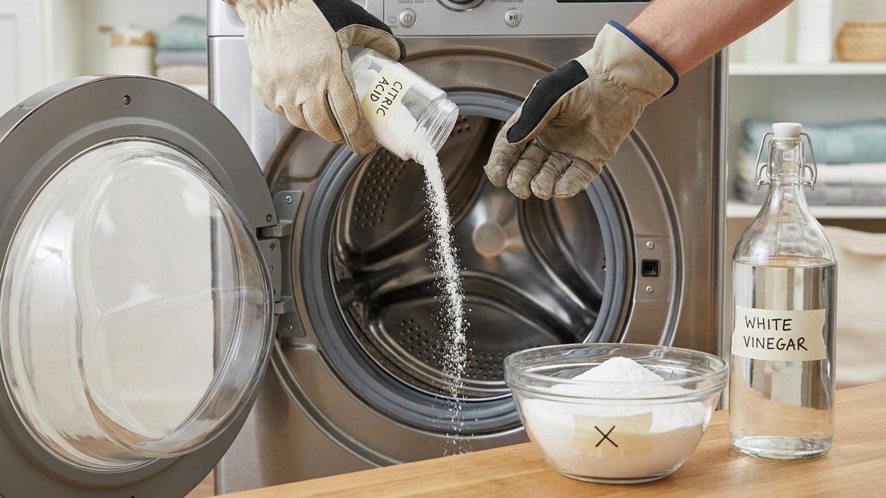 limpar a máquina de lavar